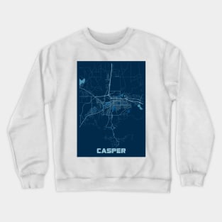 Casper - United States Peace City Map Crewneck Sweatshirt